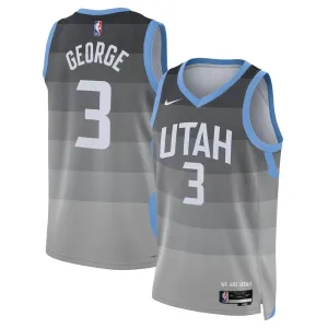 Nike Utah Jazz Keyonte George Miesten Pelipaita City Edition 2025-26 Swingman Harmaa