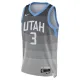 Nike Utah Jazz Keyonte George Miesten Pelipaita City Edition 2025-26 Swingman Harmaa