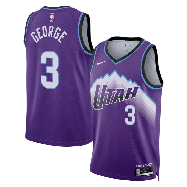 Nike Utah Jazz Keyonte George Miesten Pelipaita Icon Edition 2025-26 Swingman Violetti