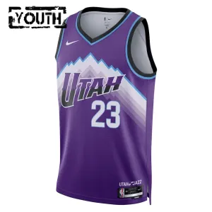 Nike Utah Jazz Lauri Markkanen Lasten Pelipaita Icon Edition 2025-26 Swingman Violetti
