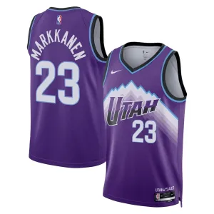 Nike Utah Jazz Lauri Markkanen Miesten Pelipaita Icon Edition 2025-26 Swingman Violetti