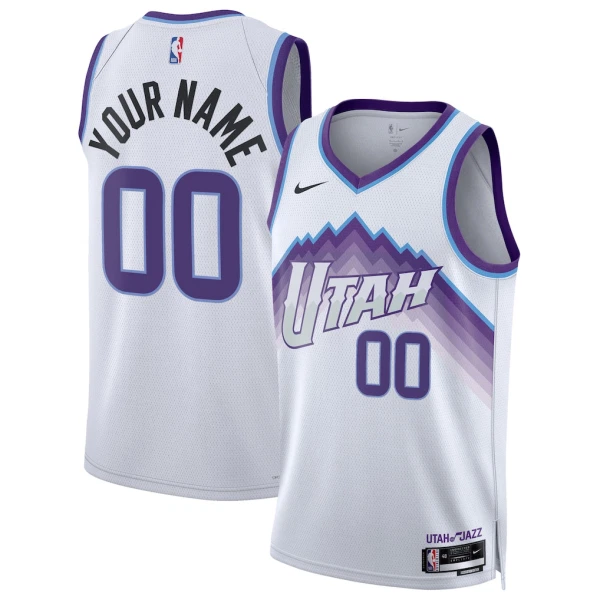 Nike Utah Jazz Personoitava Miesten Pelipaita Association Edition 2025-26 Swingman Valkoinen