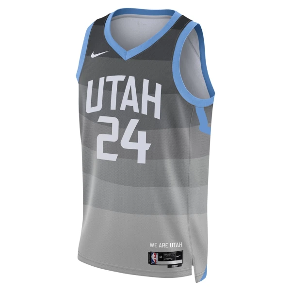 Nike Utah Jazz Walker Kessler Miesten Pelipaita City Edition 2025-26 Swingman Harmaa