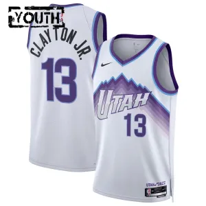 Nike Utah Jazz Walter Clayton JR Lasten Pelipaita Association Edition 2025-26 Swingman Valkoinen