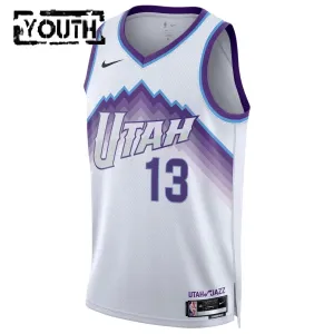 Nike Utah Jazz Walter Clayton JR Lasten Pelipaita Association Edition 2025-26 Swingman Valkoinen