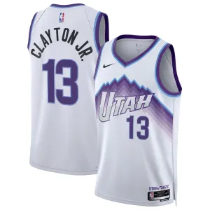Nike Utah Jazz Walter Clayton JR Miesten Pelipaita Association Edition 2025-26 Swingman Valkoinen