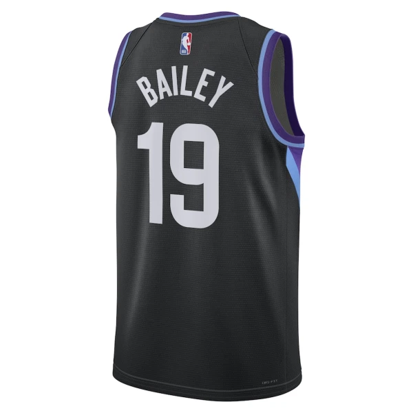 Utah Jazz Jordan Ace Bailey Miesten Pelipaita Statement Edition 2025-26 Swingman Musta