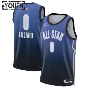 Nike Damian Lillard 0 Lasten Pelipaita All-Star 2023 Swingman Sininen