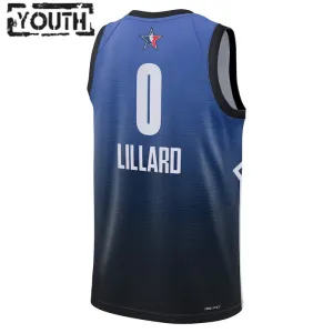 Nike Damian Lillard 0 Lasten Pelipaita All-Star 2023 Swingman Sininen