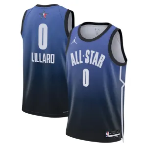 Nike Damian Lillard 0 Miesten Pelipaita All-Star 2023 Swingman Sininen