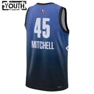 Nike Donovan Mitchell 45 Lasten Pelipaita All-Star 2023 Swingman Sininen