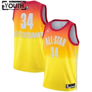 Nike Giannis Antetokounmpo 34 Lasten Pelipaita All-Star 2023 Swingman Oranssi