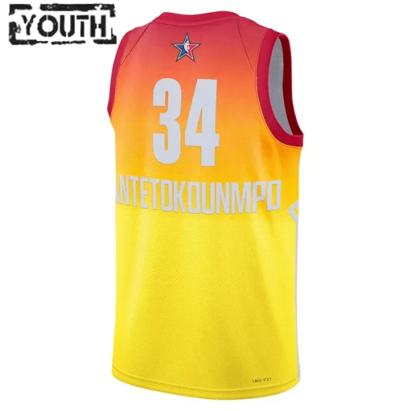 Nike Giannis Antetokounmpo 34 Lasten Pelipaita All-Star 2023 Swingman Oranssi