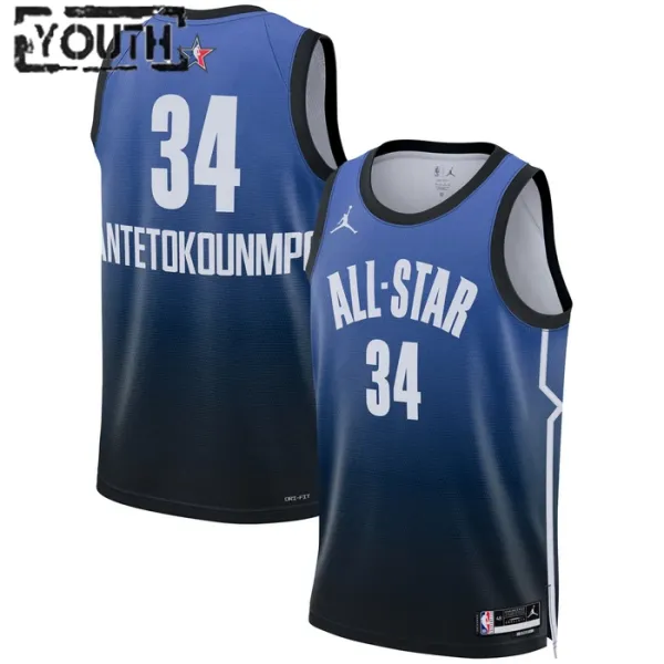 Nike Giannis Antetokounmpo 34 Lasten Pelipaita All-Star 2023 Swingman Sininen Nike Giannis Antetokounmpo 34 Lasten Pelipaita All-Star 2023 Swingman Sininen
