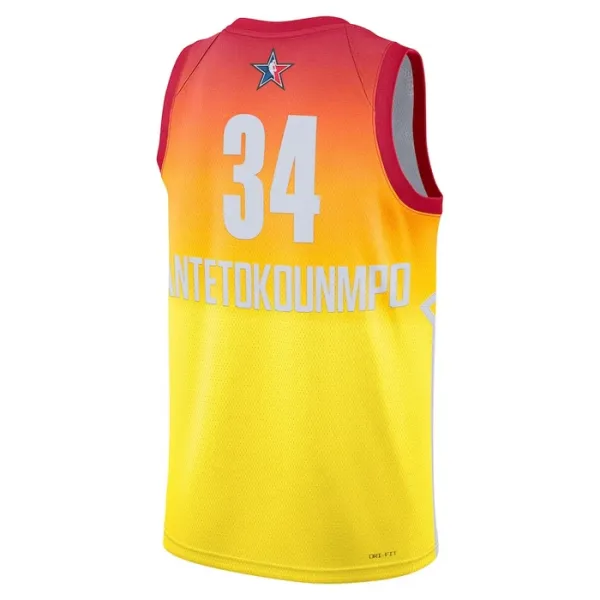 Nike Giannis Antetokounmpo 34 Miesten Pelipaita All-Star 2023 Swingman Oranssi