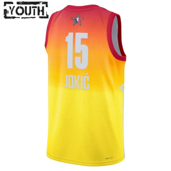Nike Nikola Jokic 15 Lasten Pelipaita All-Star 2023 Swingman Oranssi