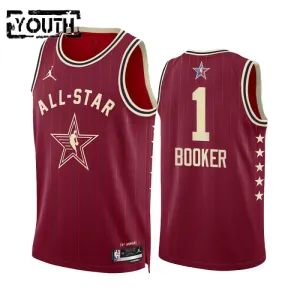 Devin Booker Lasten Pelipaita All-Star 2024 Swingman Punainen