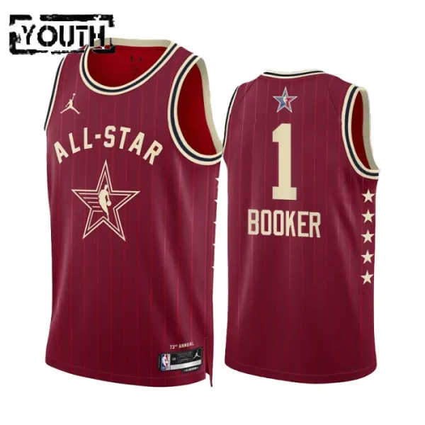 Devin Booker Lasten Pelipaita All-Star 2024 Swingman Punainen