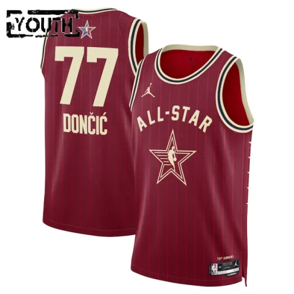 Luka Doncic Lasten Pelipaita All-Star 2024 Swingman Punainen