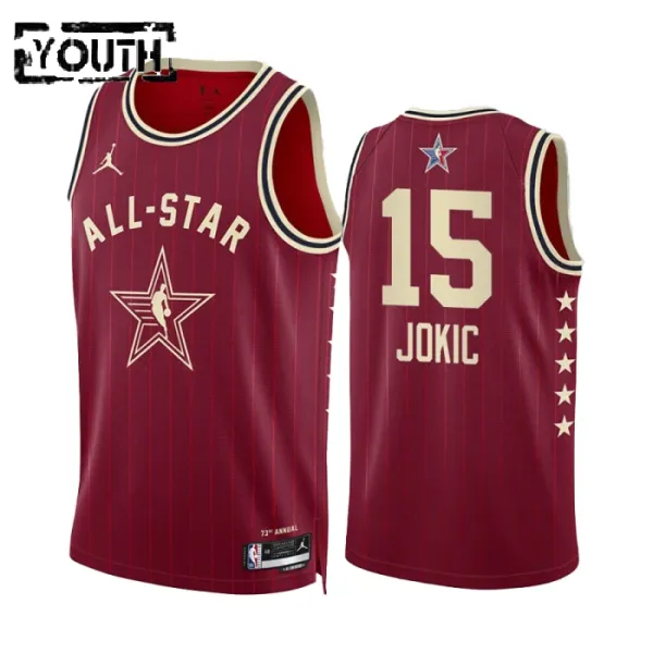 Nikola Jokic Lasten Pelipaita All-Star 2024 Swingman Punainen
