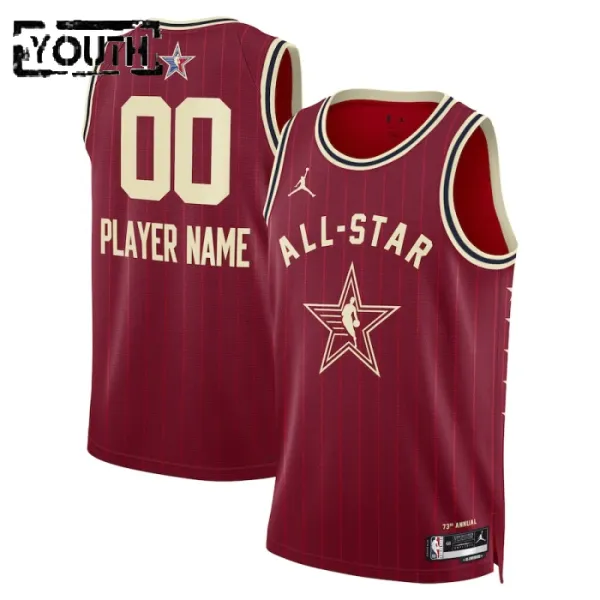 Personoitava Lasten Pelipaita All-Star 2024 Swingman Punainen