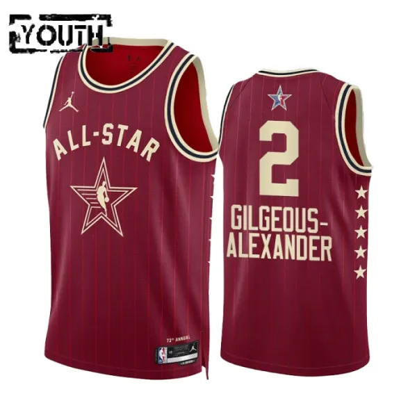 Shai Gilgeous Alexander Lasten Pelipaita All-Star 2024 Swingman Punainen Shai Gilgeous Alexander Lasten Pelipaita All-Star 2024 Swingman Punainen