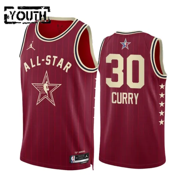 Stephen Curry Lasten Pelipaita All-Star 2024 Swingman Punainen Stephen Curry Lasten Pelipaita All-Star 2024 Swingman Punainen