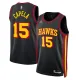 Atlanta Hawks Jordan Clint Capela 15 Miesten Pelipaita Statement Edition Swingman Musta Atlanta Hawks Jordan Clint Capela 15 Miesten Pelipaita Statement Edition Swingman Musta