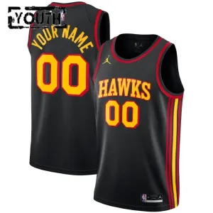 Atlanta Hawks Jordan Personoitava Lasten Pelipaita Statement Edition Swingman Musta