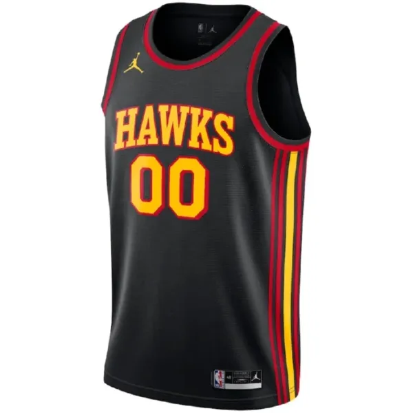 Atlanta Hawks Jordan Personoitava Miesten Pelipaita Statement Edition Swingman Musta