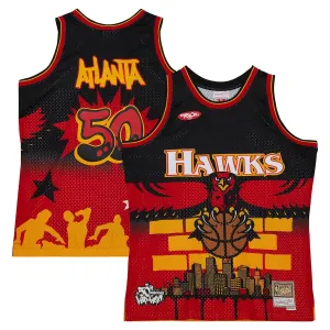 Atlanta Hawks Mitchell Ness x Tats Cru Edition Miesten Pelipaita Hardwood Classics 2023-24 Swingman Musta Atlanta Hawks Mitchell Ness x Tats Cru Edition Miesten Pelipaita Hardwood Classics 2023-24 Swingman Musta