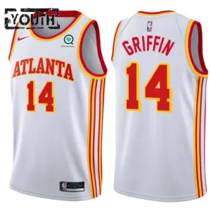 Nike Atlanta Hawks AJ Griffin 14 Lasten Pelipaita Association Edition Swingman Valkoinen Nike Atlanta Hawks AJ Griffin 14 Lasten Pelipaita Association Edition Swingman Valkoinen