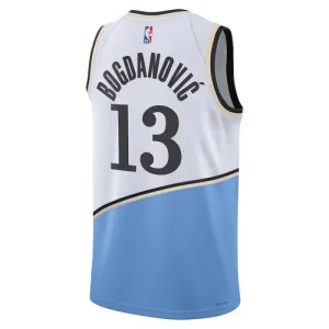 Nike Atlanta Hawks bogdan Bogdanovic Miesten Pelipaita City Edition 2024-25 Swingman Valkoinen