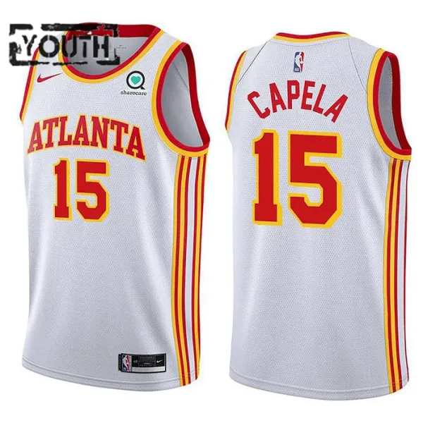 Nike Atlanta Hawks Clint Capela 15 Lasten Pelipaita Association Edition Swingman Valkoinen Nike Atlanta Hawks Clint Capela 15 Lasten Pelipaita Association Edition Swingman Valkoinen