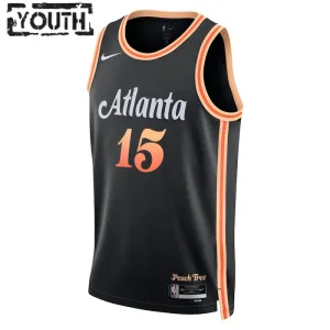 Nike Atlanta Hawks Clint Capela 15 Lasten Pelipaita City Edition 2022-23 Swingman Musta