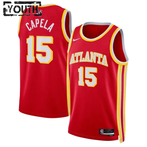 Nike Atlanta Hawks Clint Capela 15 Lasten Pelipaita Icon Edition Swingman Punainen Nike Atlanta Hawks Clint Capela 15 Lasten Pelipaita Icon Edition Swingman Punainen