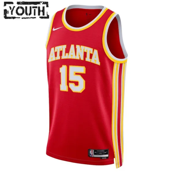 Nike Atlanta Hawks Clint Capela 15 Lasten Pelipaita Icon Edition Swingman Punainen