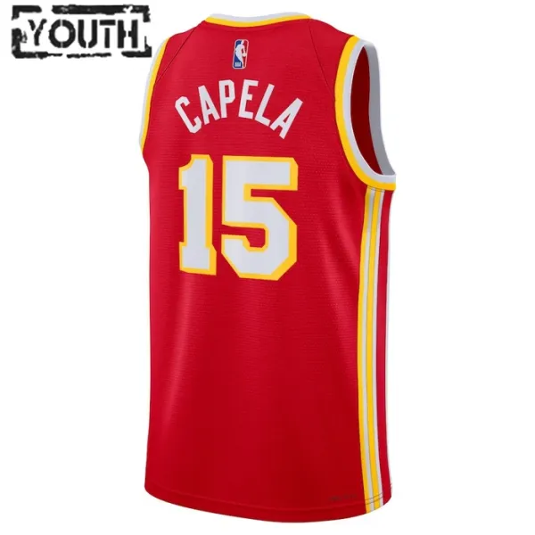 Nike Atlanta Hawks Clint Capela 15 Lasten Pelipaita Icon Edition Swingman Punainen