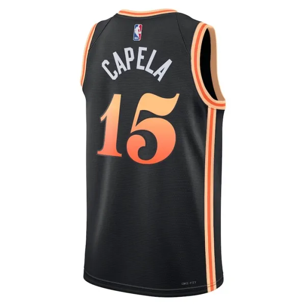 Nike Atlanta Hawks Clint Capela 15 Miesten Pelipaita City Edition 2022-23 Swingman Musta