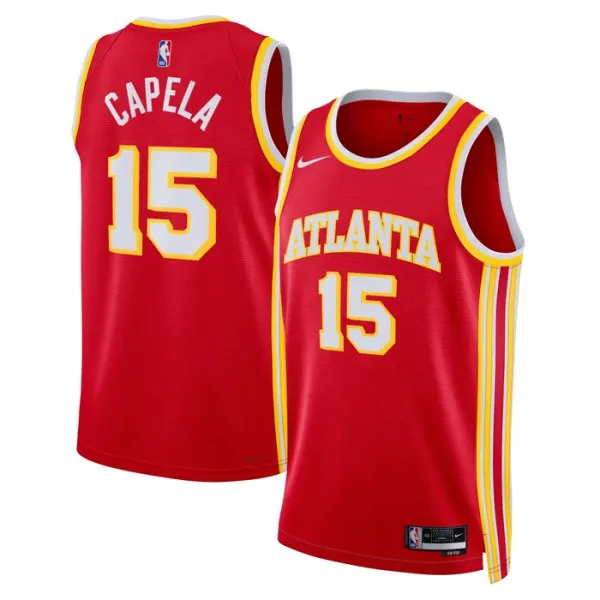 Nike Atlanta Hawks Clint Capela 15 Miesten Pelipaita Icon Edition Swingman Punainen Nike Atlanta Hawks Clint Capela 15 Miesten Pelipaita Icon Edition Swingman Punainen