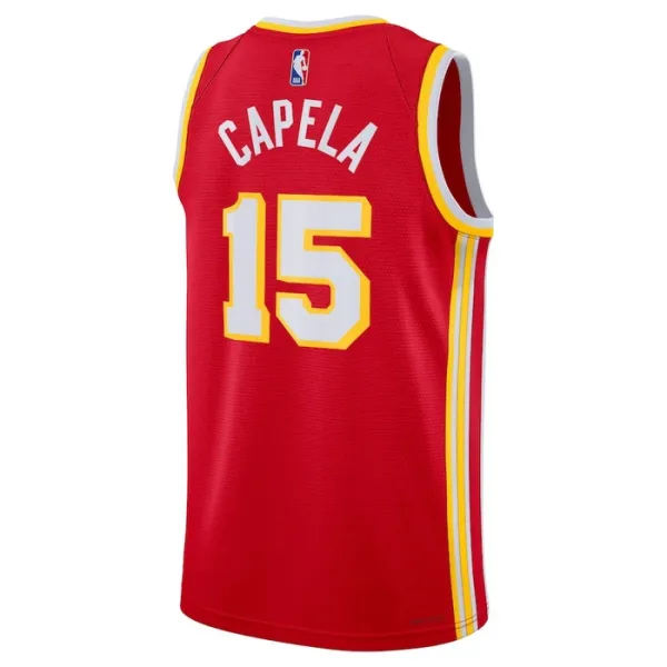 Nike Atlanta Hawks Clint Capela 15 Miesten Pelipaita Icon Edition Swingman Punainen