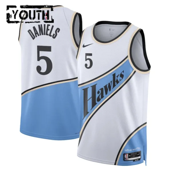 Nike Atlanta Hawks dyson Daniels Lasten Pelipaita City Edition 2024-25 Swingman Valkoinen Nike Atlanta Hawks dyson Daniels Lasten Pelipaita City Edition 2024-25 Swingman Valkoinen