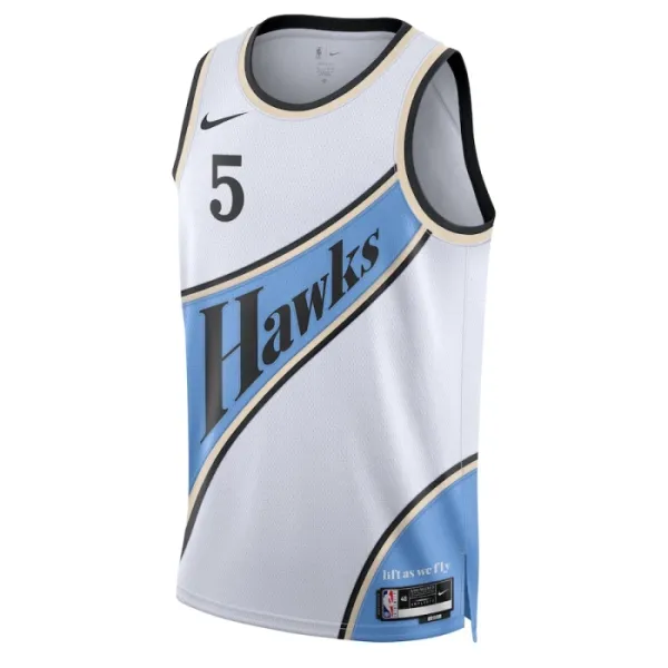 Nike Atlanta Hawks dyson Daniels Miesten Pelipaita City Edition 2024-25 Swingman Valkoinen
