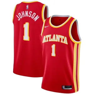 Nike Atlanta Hawks Jalen Johnson 1 Miesten Pelipaita Icon Edition Swingman Punainen