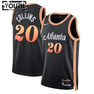 Nike Atlanta Hawks John Collins 20 Lasten Pelipaita City Edition 2022-23 Swingman Musta