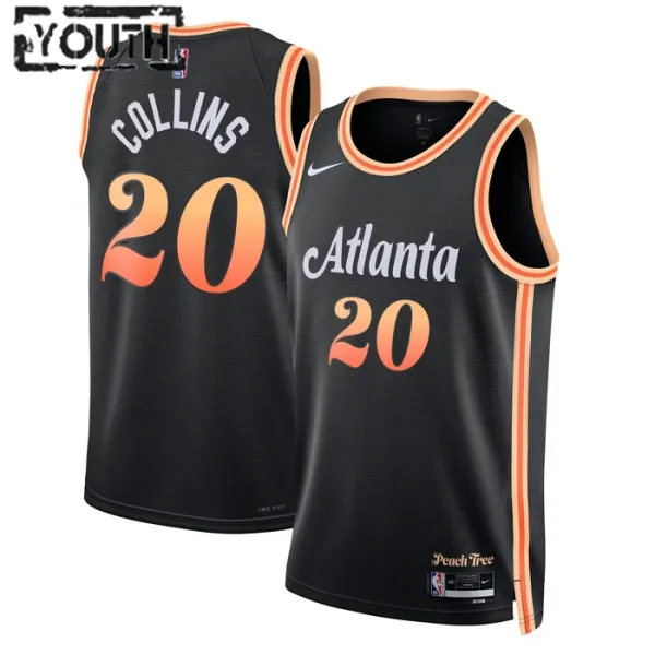 Nike Atlanta Hawks John Collins 20 Lasten Pelipaita City Edition 2022-23 Swingman Musta Nike Atlanta Hawks John Collins 20 Lasten Pelipaita City Edition 2022-23 Swingman Musta