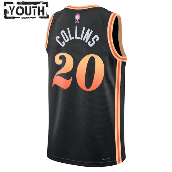 Nike Atlanta Hawks John Collins 20 Lasten Pelipaita City Edition 2022-23 Swingman Musta