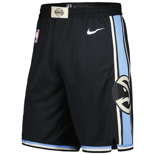 Nike Atlanta Hawks Miesten Shortsit City Edition 2023-24 Swingman Musta