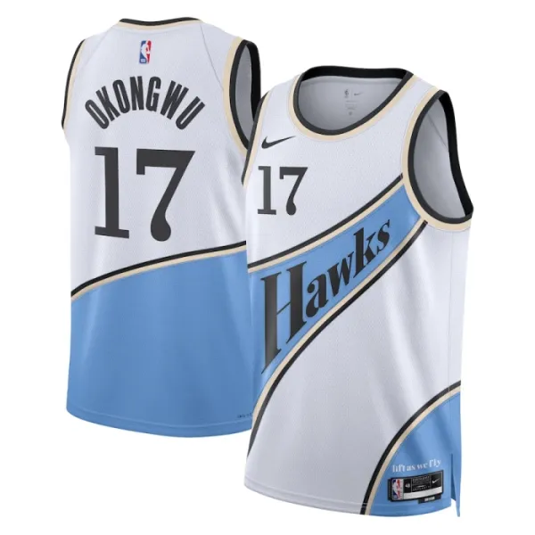 Nike Atlanta Hawks onyeka Okongwu Miesten Pelipaita City Edition 2024-25 Swingman Valkoinen Nike Atlanta Hawks onyeka Okongwu Miesten Pelipaita City Edition 2024-25 Swingman Valkoinen