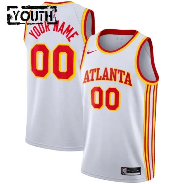 Nike Atlanta Hawks Personoitava Lasten Pelipaita Association Edition Swingman Valkoinen Nike Atlanta Hawks Personoitava Lasten Pelipaita Association Edition Swingman Valkoinen